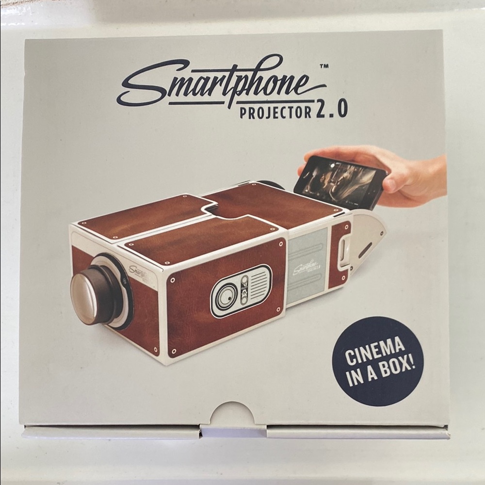 Smartphone Projector 2.0 in Brown and White - NEW